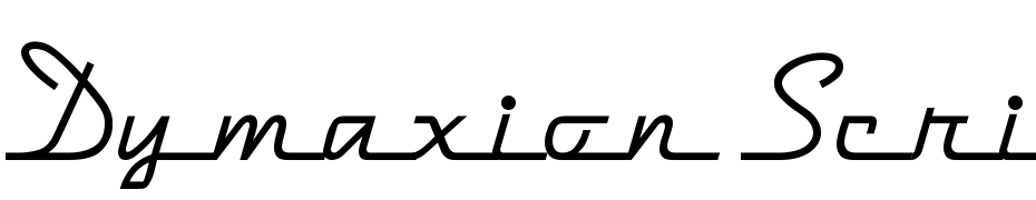 Dymaxion Script cкачати шрифт безкоштовно